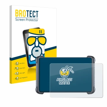 Front side of a product packaging with the brand logo BROTECT. Next to it is the device Thinkcar Thinkscan 689BT shown with th