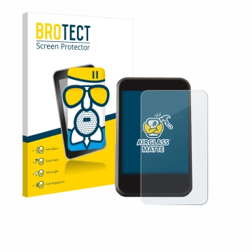 Front side of a product packaging with the brand logo BROTECT. Next to it is the device Freesky YL81F shown with the correspon
