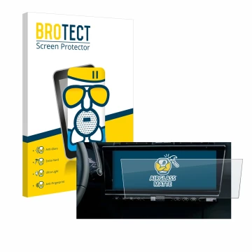 Front side of a product packaging with the brand logo BROTECT. Next to it is the device DS 7 Facelift (2024) shown with the co