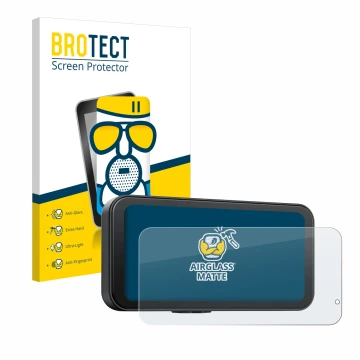 Front side of a product packaging with the brand logo BROTECT. Next to it is the device Volam RC15B 6.25
