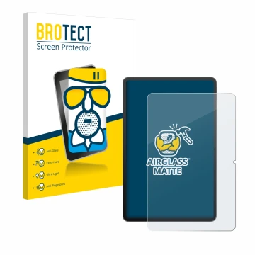 Front side of a product packaging with the brand logo BROTECT. Next to it is the device Redmagic Nova Gaming-Tablet 10,9