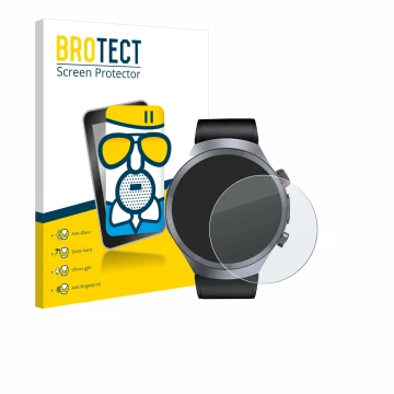 Front side of a product packaging with the brand logo BROTECT. Next to it is the device Knauermann Pro 3 Plus 2025 shown with 