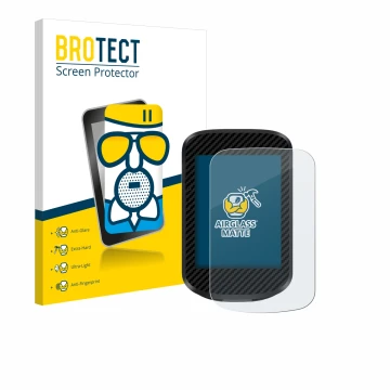 Front side of a product packaging with the brand logo BROTECT. Next to it is the device igpsport BSC300T shown with the corres