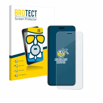 Front side of a product packaging with the brand logo BROTECT. Next to it is the device Honor Magic 7 RSR Porsche Design shown