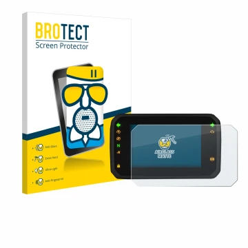 Front side of a product packaging with the brand logo BROTECT. Next to it is the device Honda ADV350 5