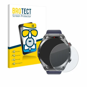 Front side of a product packaging with the brand logo BROTECT. Next to it is the device Kardena Care One 2 shown with the corr
