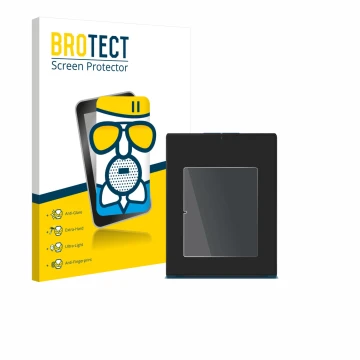 Front side of a product packaging with the brand logo BROTECT. Next to it is the device Lenovo Yoga Slim 9i Gen 10 14