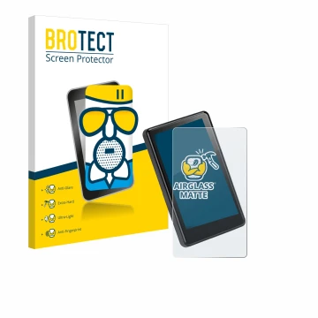 Front side of a product packaging with the brand logo BROTECT. Next to it is the device Bafang C020 3.4