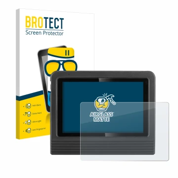Front side of a product packaging with the brand logo BROTECT. Next to it is the device Launch X-431 V+ 5.0 Pro3S shown with t