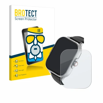 Front side of a product packaging with the brand logo BROTECT. Next to it is the device YYKY E02 2.01