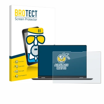 Front side of a product packaging with the brand logo BROTECT. Next to it is the device ASUS Vivobook S 16 Flip TP3607SA-RJ022