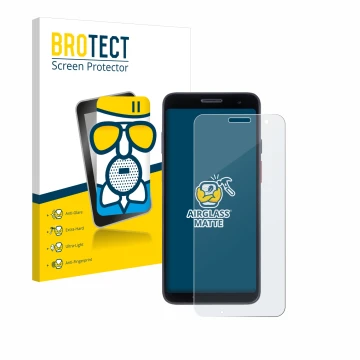 Front side of a product packaging with the brand logo BROTECT. Next to it is the device Honeywell CT37 shown with the correspo
