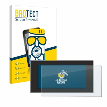 Front side of a product packaging with the brand logo BROTECT. Next to it is the device Audi A4 Avant (2022-2024) shown with t