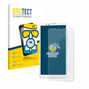 Front side of a product packaging with the brand logo BROTECT. Next to it is the device Bigme Hibreak Pro shown with the corre