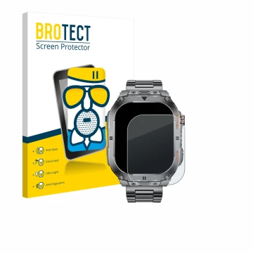 Front side of a product packaging with the brand logo BROTECT. Next to it is the device SUNKTA EF9-A 2.13