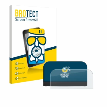 Front side of a product packaging with the brand logo BROTECT. Next to it is the device Nintendo Switch 2 Station shown with t