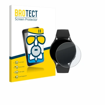 Front side of a product packaging with the brand logo BROTECT. Next to it is the device Levowatch EDGY shown with the correspo