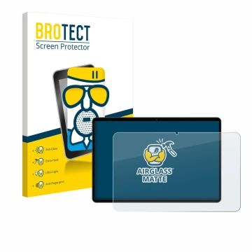 Front side of a product packaging with the brand logo BROTECT. Next to it is the device Meberry M8 shown with the correspondin