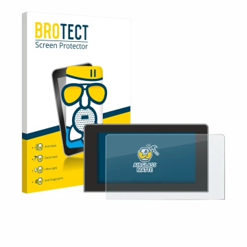 Front side of a product packaging with the brand logo BROTECT. Next to it is the device Volkswagen Crafter 10