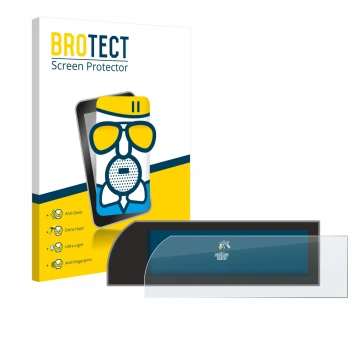 Front side of a product packaging with the brand logo BROTECT. Next to it is the device Porsche 911 Typ 992 right hand drive s
