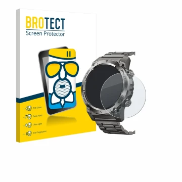 Front side of a product packaging with the brand logo BROTECT. Next to it is the device Naixues 55G 1.46