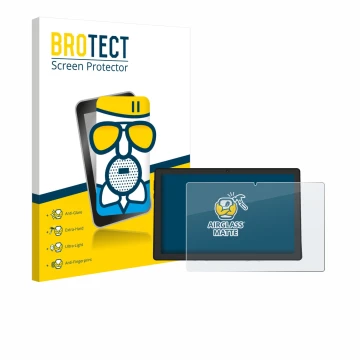 Front side of a product packaging with the brand logo BROTECT. Next to it is the device Whitedeer A10PRO shown with the corres