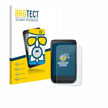 Front side of a product packaging with the brand logo BROTECT. Next to it is the device iGPSPORT BiNavi shown with the corresp