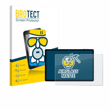 Front side of a product packaging with the brand logo BROTECT. Next to it is the device Maxlegen M40 14