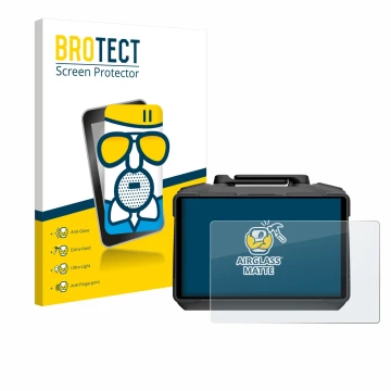 Front side of a product packaging with the brand logo BROTECT. Next to it is the device DJI RC Pro 2 shown with the correspond