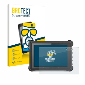 Front side of a product packaging with the brand logo BROTECT. Next to it is the device MSI ND52 shown with the corresponding 