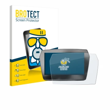 Front side of a product packaging with the brand logo BROTECT. Next to it is the device Voge 625 2025 shown with the correspon