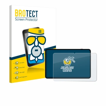 Front side of a product packaging with the brand logo BROTECT. Next to it is the device Redmagic Astra NP05J shown with the co