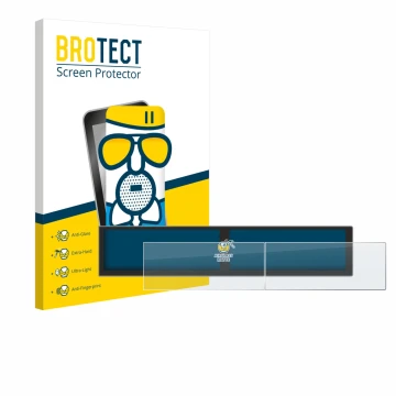 Front side of a product packaging with the brand logo BROTECT. Next to it is the device Hyundai Tucson Hybrid 2025 shown with 