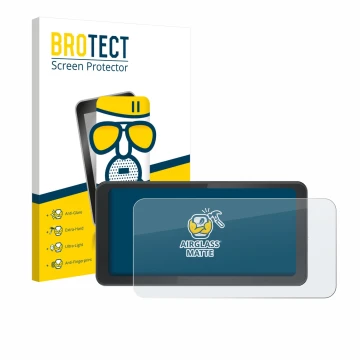 Front side of a product packaging with the brand logo BROTECT. Next to it is the device Spedal CL871 6.25