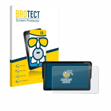 Front side of a product packaging with the brand logo BROTECT. Next to it is the device Carpuride V3 7