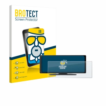 Front side of a product packaging with the brand logo BROTECT. Next to it is the device Carpuride V92 10.26