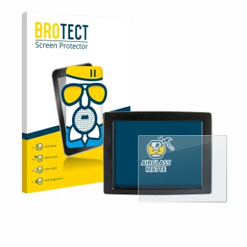 Front side of a product packaging with the brand logo BROTECT. Next to it is the device John Deere GreenStar shown with the co