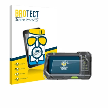 Front side of a product packaging with the brand logo BROTECT. Next to it is the device Teslong NTS500 shown with the correspo