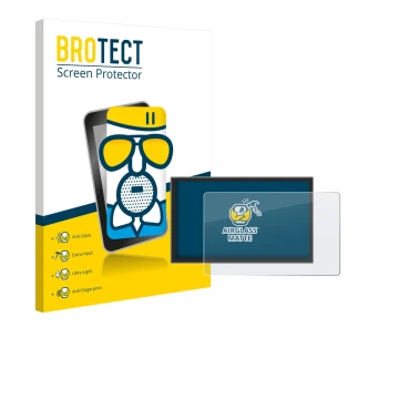 Front side of a product packaging with the brand logo BROTECT. Next to it is the device Leapmotor C10 2025 shown with the corr