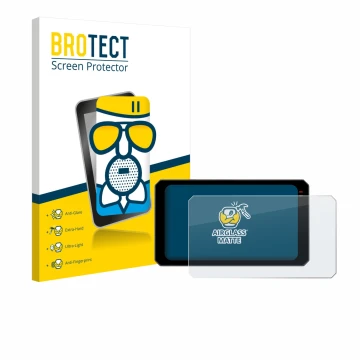 Front side of a product packaging with the brand logo BROTECT. Next to it is the device Chigee AIO-6 Max shown with the corres