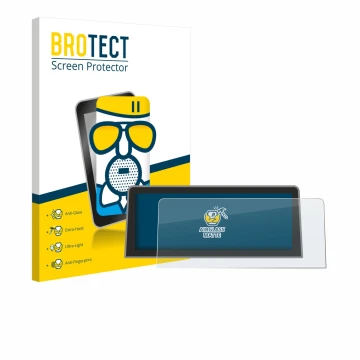 Front side of a product packaging with the brand logo BROTECT. Next to it is the device Roadtop BMW 1 Serie E81 E82 E87 E88 20