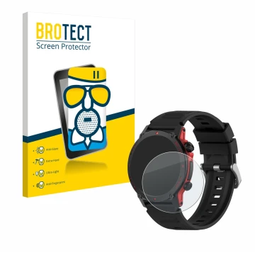 Front side of a product packaging with the brand logo BROTECT. Next to it is the device Popglory S136 shown with the correspon