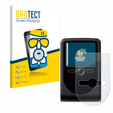 Front side of a product packaging with the brand logo BROTECT. Next to it is the device OneSpan DigiPass 760 shown with the co
