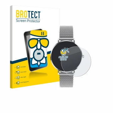 Front side of a product packaging with the brand logo BROTECT. Next to it is the device Pireware Amory 5 Mini shown with the c