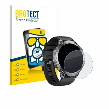 Front side of a product packaging with the brand logo BROTECT. Next to it is the device LIGE EF13 1.85