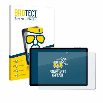 Front side of a product packaging with the brand logo BROTECT. Next to it is the device RUSHAR A140 14