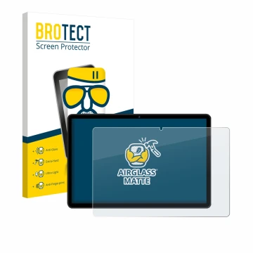 Front side of a product packaging with the brand logo BROTECT. Next to it is the device RUSHAR M90 11