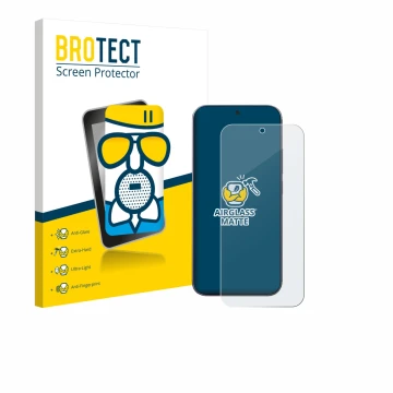 Front side of a product packaging with the brand logo BROTECT. Next to it is the device Xiaomi 17 Pro Max shown with the corre