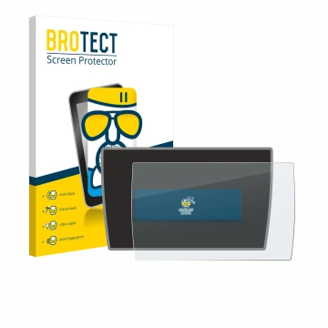 Front side of a product packaging with the brand logo BROTECT. Next to it is the device BMW i3 2019 shown with the correspondi
