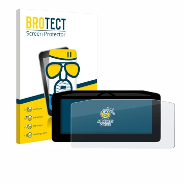 Front side of a product packaging with the brand logo BROTECT. Next to it is the device Ducati Streetfighter V4 2025 Speedomet